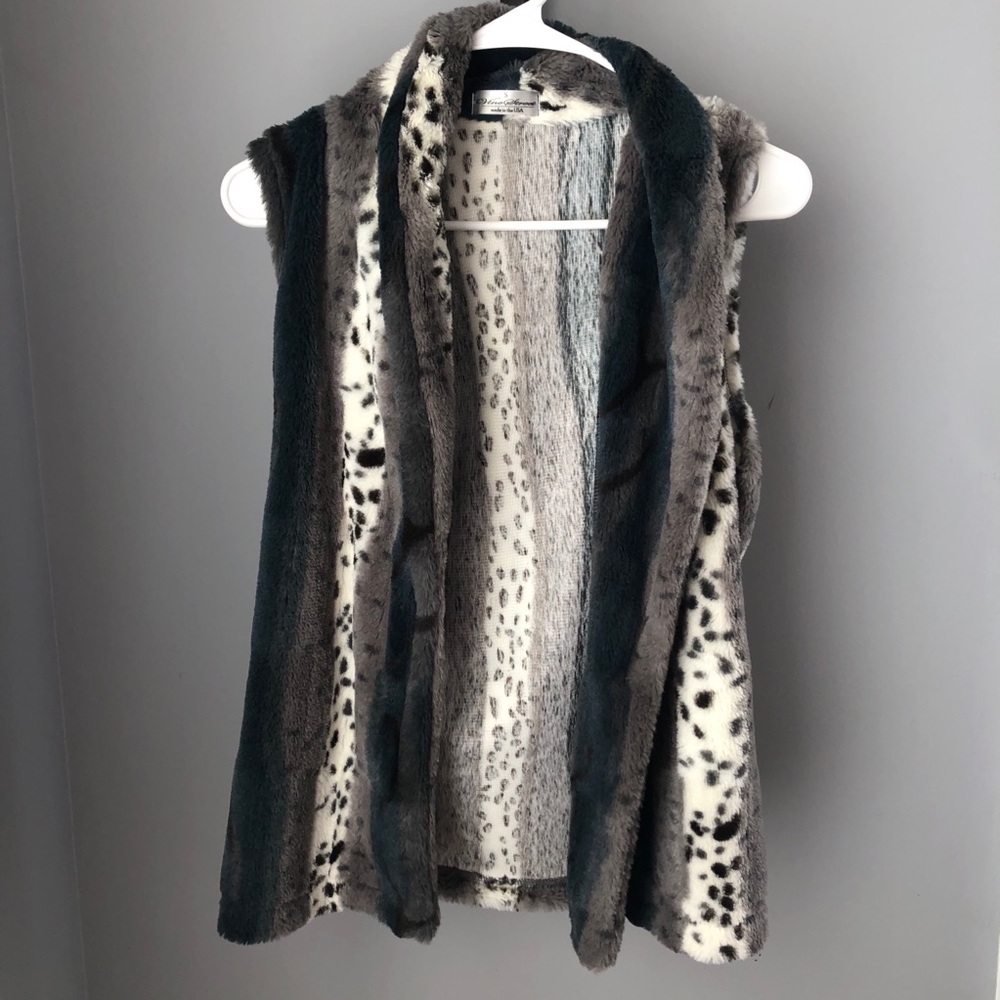 Multicolor Faux Fur Vest